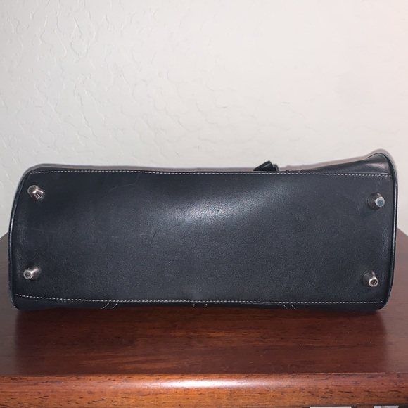 COACH BLACK LEATHER SHOULDER BAG - Picture 9 of 9